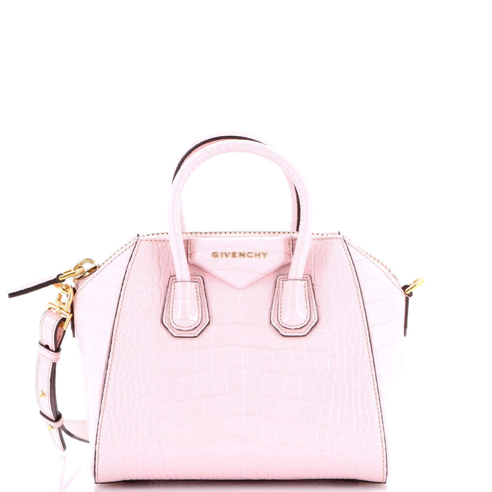 Givenchy Mini Antigona Bag Crocodile Embossed Leather